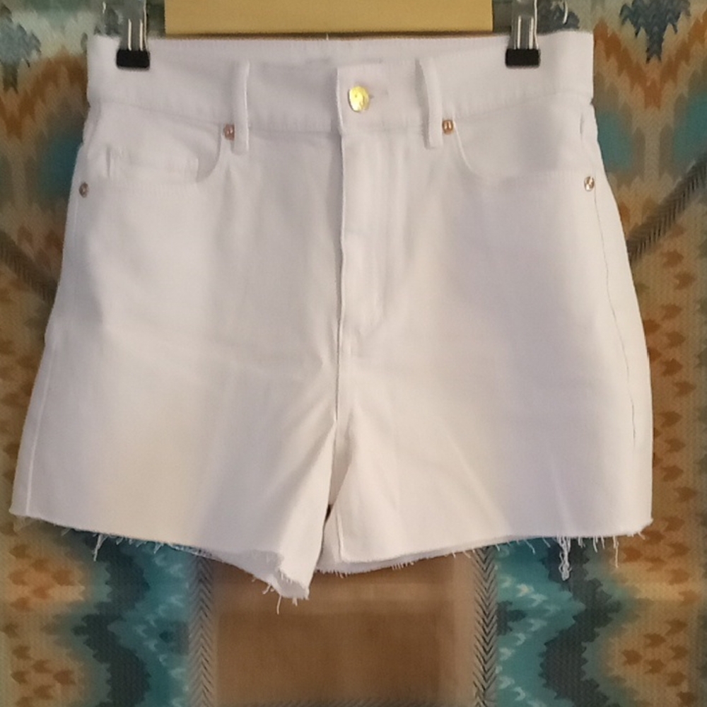 LOFT White Jean Shorts for Women